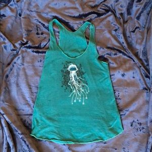 Graphic jelly fish racer back tank 🐠